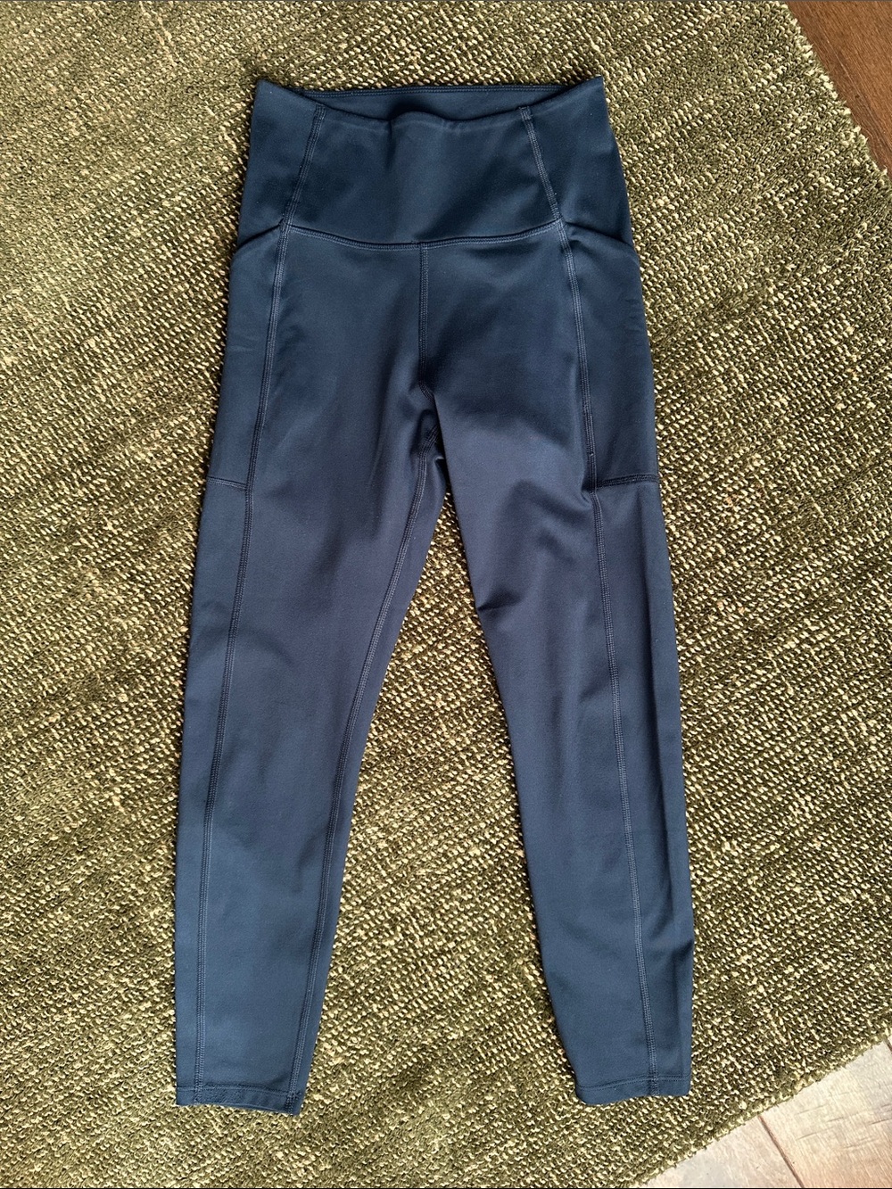 girlfriend collective Navy High-Rise Leggings